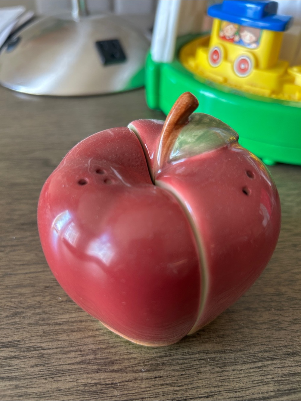 Vintage Red Apple Salt and Pepper Shakers - Never Used!